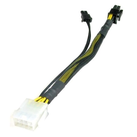 Works Works 22-100-29 EPS 8-Pin To PCI Express 6 Plus 2-Pin Cable Adapter; 9.5 in. Long 22-100-29